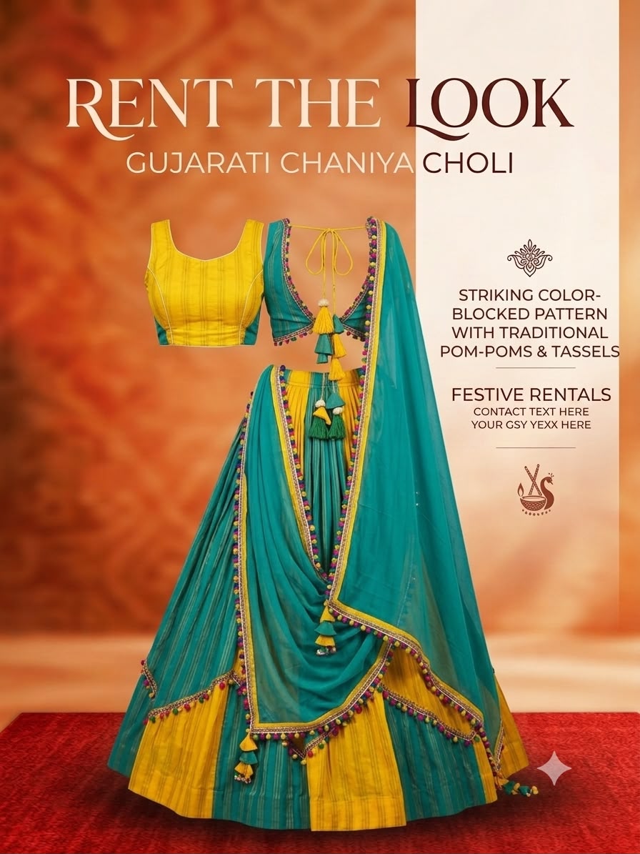Sample 8, traditional Gujarati Chaniya Choli from Rent The Look